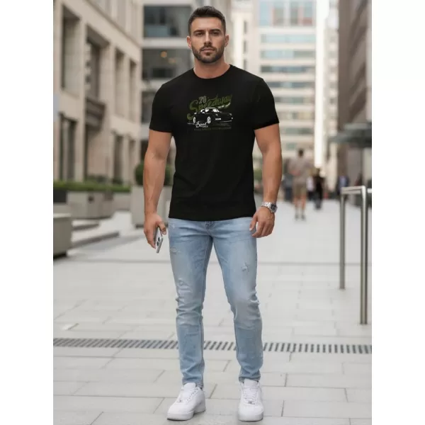 Herren-T-Shirt DSTREET NX5089R SCHWARZ 