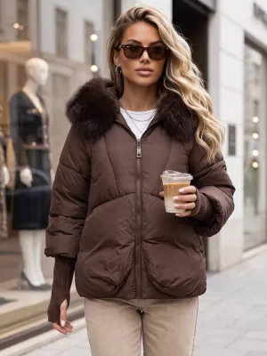 Damenjacke DSTREET TY5991 BRAUN