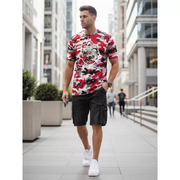  Herren-T-Shirt DSTREET NX2003R-RW-M ROT 