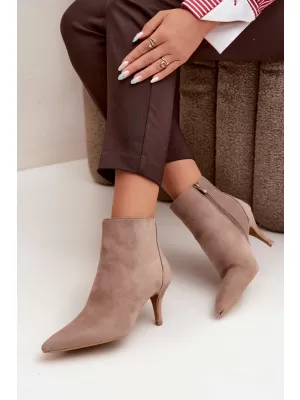 Damen-Stiefeletten BOTO 2905A-1 BEIGE