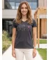 Outdoor-Shirt für Damen ALPINE PRO GREMA 3 SCHWARZE VARIANTE STK