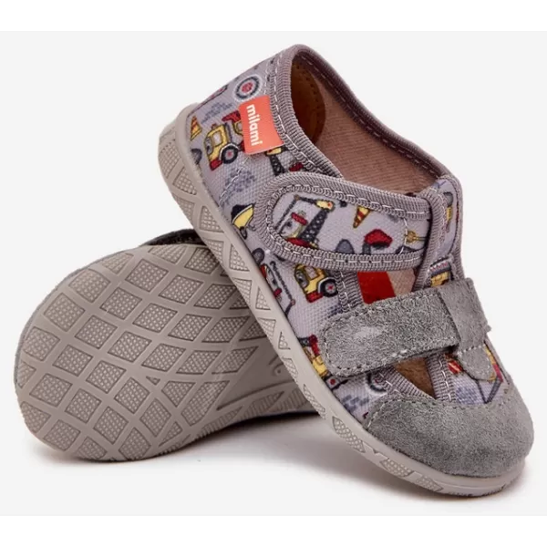  Kinderpantoffeln MILAMI 118/BR-32 GRAU 