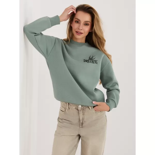  Damen-Sweatshirt SUBLEVEL D10600T02568H PISTAZIEN 