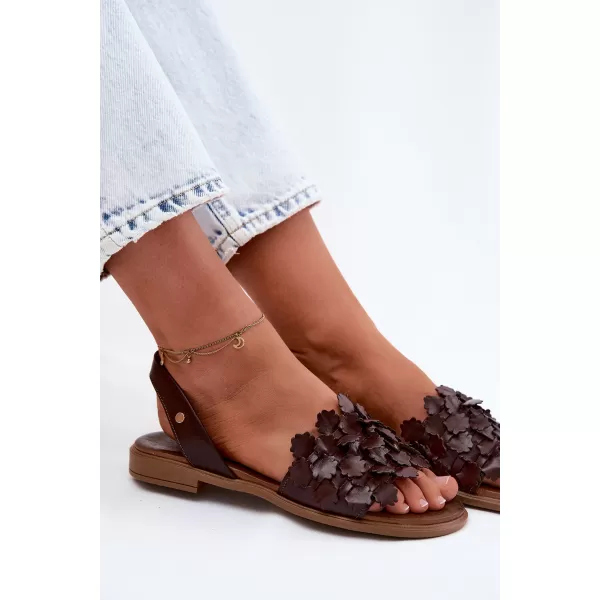  Damensandalen ZAZOO 40468 SCHOKOLADE 