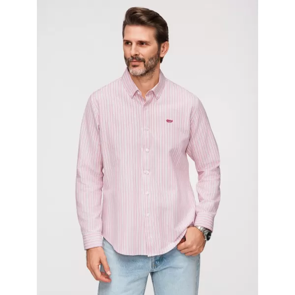  Herrenhemd OMBRE K703 ROSA 