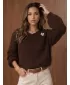 Damenpullover DSTREET MY2627 BRAUN