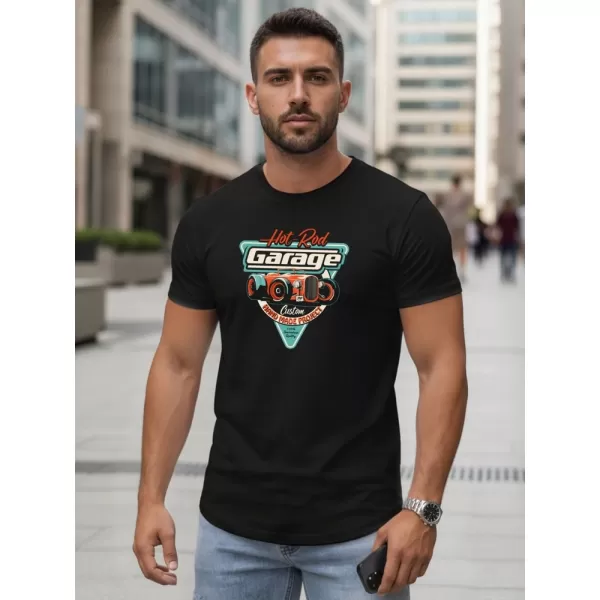  Herren-T-Shirt DSTREET NX5093R-BK SCHWARZ 
