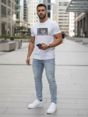 Herren-T-Shirt DSTREET NX5014R WEIß