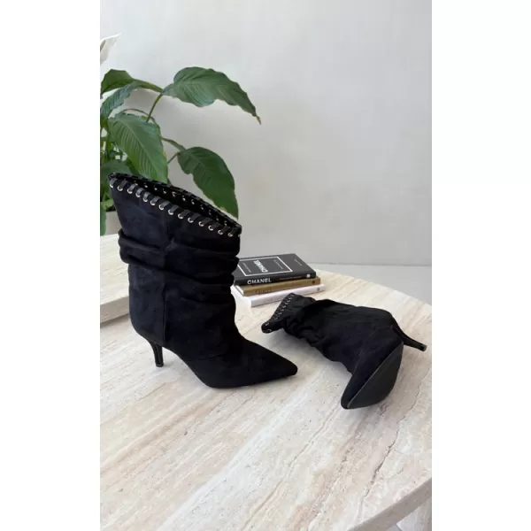  Damen-Stiefeletten BOTO 2568A SCHWARZ 