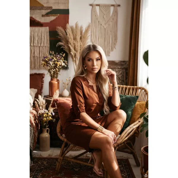 Kleid NUMOCO AGATA 161-20 ZIMTBRAUN 