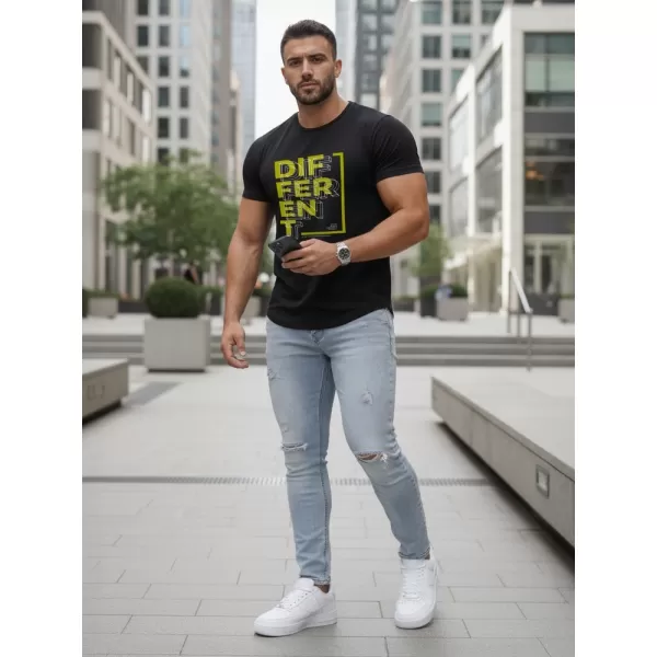  Herren-T-Shirt DSTREET NX5008R SCHWARZ 