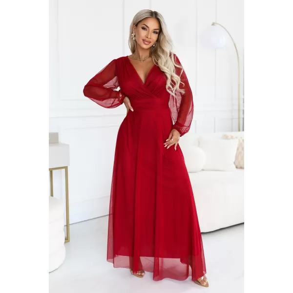  Kleid NUMOCO 684-1 HELLES BURGUNDERROT 