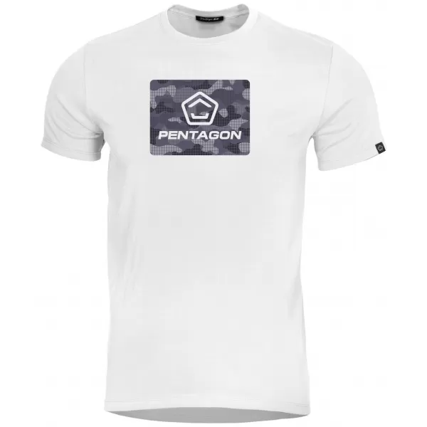  Herren-T-Shirt PENTAGON AGERON SPOT CAMO K09012-SC-00 WEIß 
