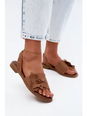 Damensandalen ZAZOO 40471 BRAUN