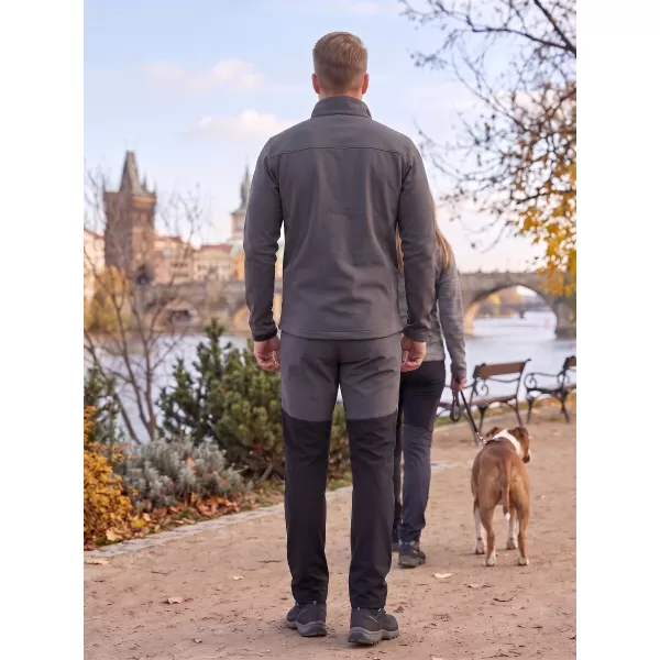  Softshellhose für Herren ALPINE PRO AKAN 3 SCHWARZ 