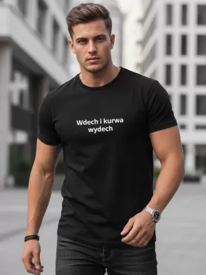 Herren-T-Shirt DSTREET NX0111R-BK SCHWARZ