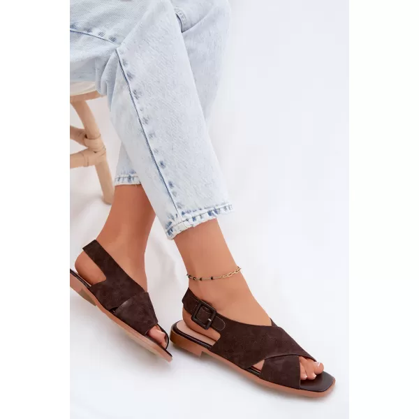  Damensandalen S.BARSKI JC61-1001 BRAUN 