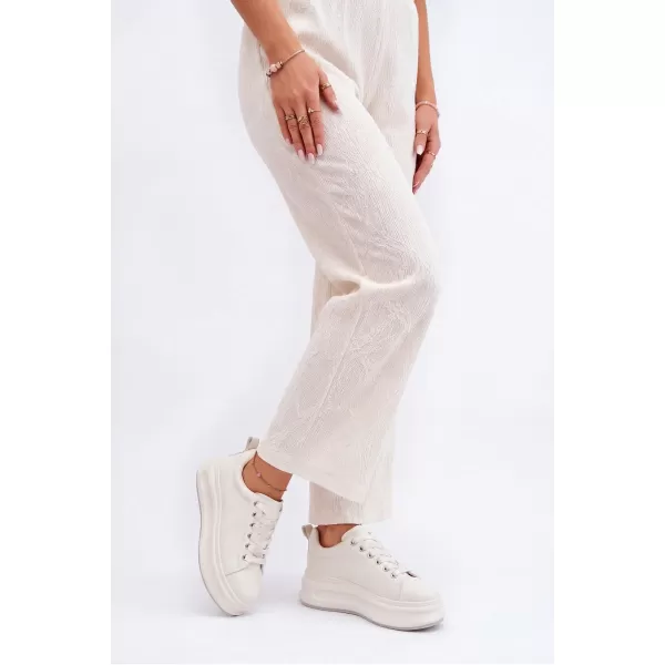  Ledersneaker für Damen GOE SS2N4021 WEIß 
