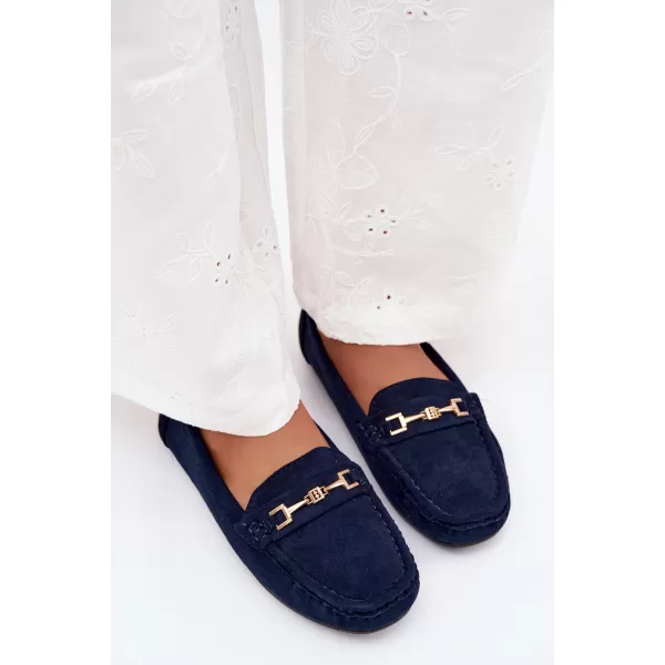  Damenmokassins BOTO FT247 MARINEBLAU 