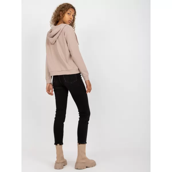  Damen-Sweatshirt BASIC FEEL GOOD B-002.65 DUNKELBEIGE 