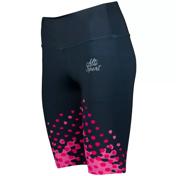  Premium-Overknee-Leggings für Damen (neue Größen) ALTISPORT VOJ/ALW109LEG06 ROSA-SCHWARZ 
