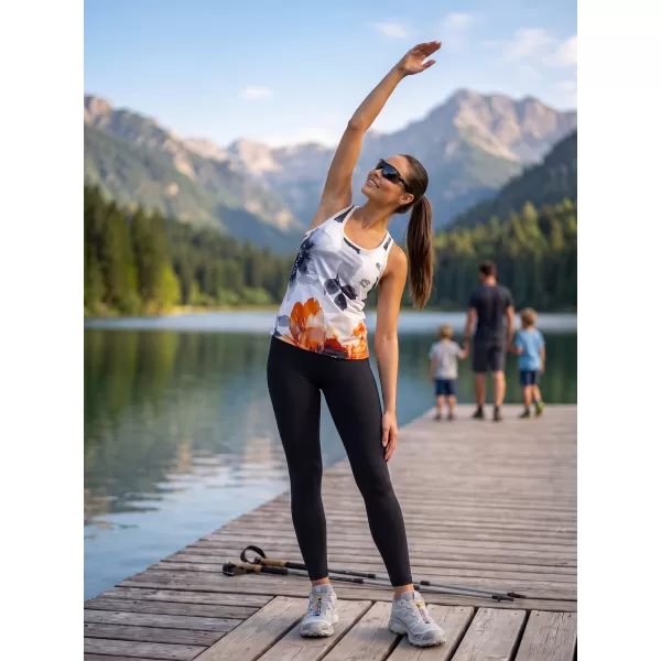  Hochwertiges Funktions-Tanktop für Damen ALTISPORT VOJ/ALW117TIL01 SCHWARZ-ORANGE 