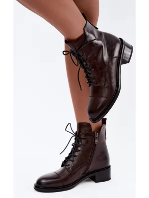 Damen-Stiefeletten BOTO 25BT24-9234 BRAUN