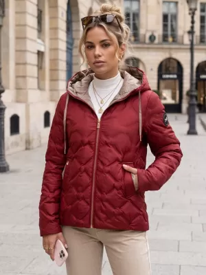 Damenjacke DSTREET TY5885 BURGUND