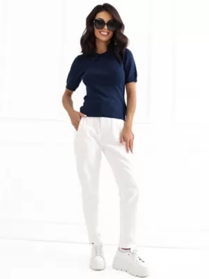 Damenhosen SUBLEVEL D70059Z62399A1 WEIß