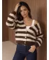 Damenpullover DSTREET MY2611 BEIGE/BRAUN
