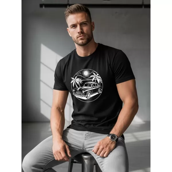  Herren-T-Shirt DSTREET NX042R SCHWARZ 