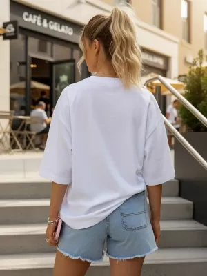 Damen-T-Shirt DSTREET NX9005RY-WH-O WEIß
