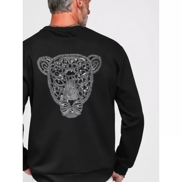  Herren-Sweatshirt OMBRE OM-SSNZ-0274 SCHWARZ 