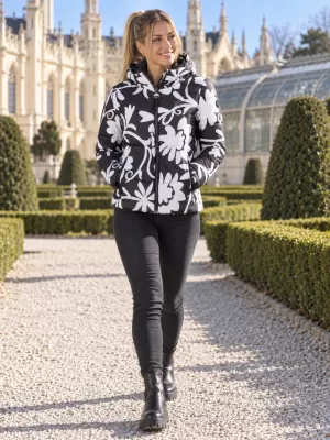 Winterjacke für Damen ALTISPORT IRITA SCHWARZ/WEIß