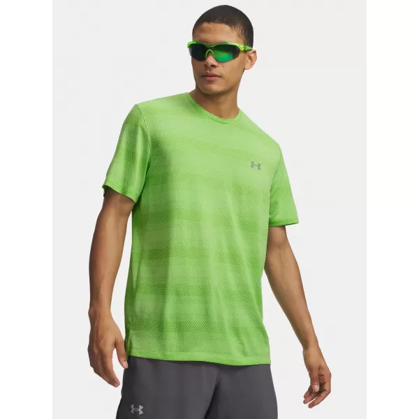  Herren-T-Shirt UNDER ARMOUR VELOCITI SS 6009517-712 GRÜN 