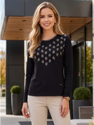 Damen-T-Shirt ALTISPORT IDIARA SCHWARZ