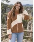 Fleece-Sweatshirt für Damen ALTISPORT IVONA BEIGE