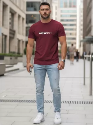Herren-T-Shirt DSTREET NX5122R-BU ROTWEIN