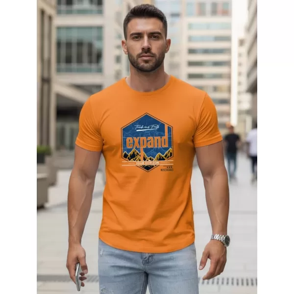  Herren-T-Shirt DSTREET NX5004R-OR ORANGE 