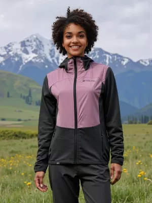 Sportliches ultraleichtes Damen-Sweatshirt ALPINE PRO ZOLLA DUNKLES ECHTES GRAU