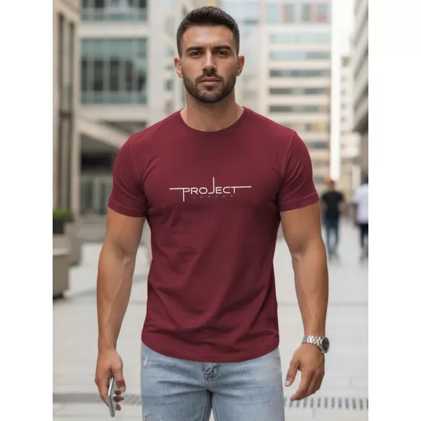  Herren-T-Shirt DSTREET NX5127R-BU BURGUND 