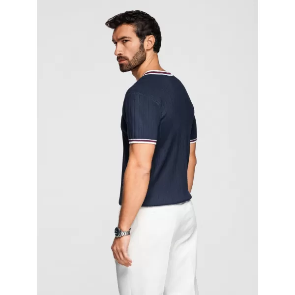 Herren-T-Shirt OMBRE OM-TSCT-0266 MARINEBLAU 