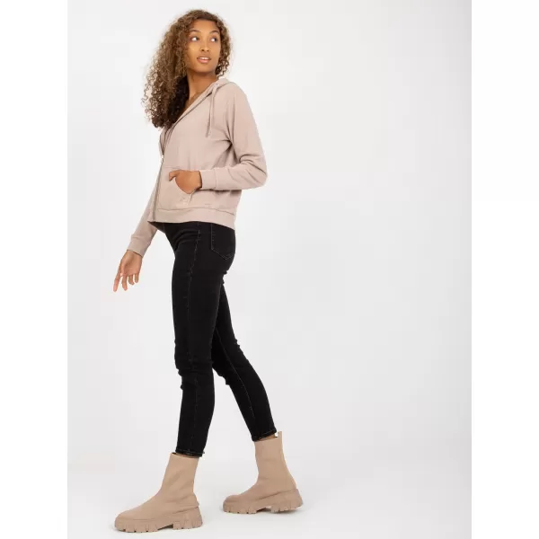  Damen-Sweatshirt BASIC FEEL GOOD B-002.65 DUNKELBEIGE 