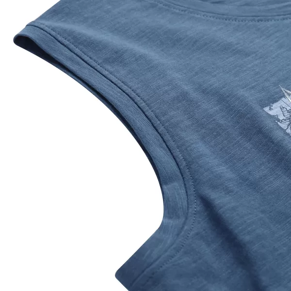 Herren-Tanktop ALPINE PRO QUARET 2 BLAUGRÜNE VARIANTE MIT FLÜGELN, PB 