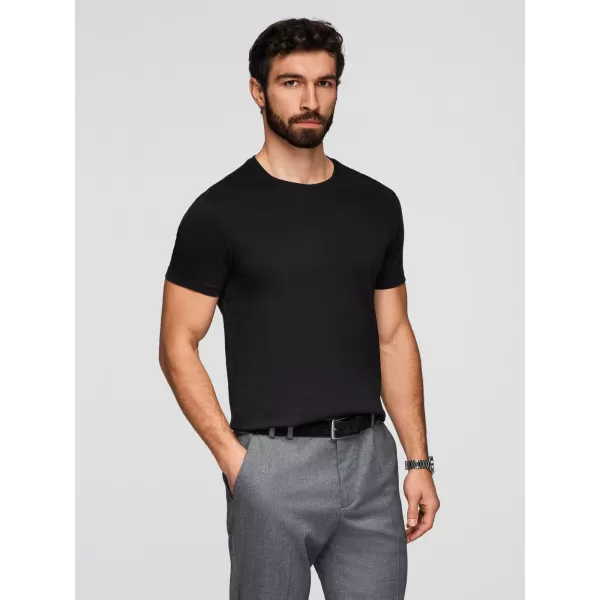  Herren-T-Shirt OMBRE OM-TSBS-0268 SCHWARZ/WEIß/BLAU 