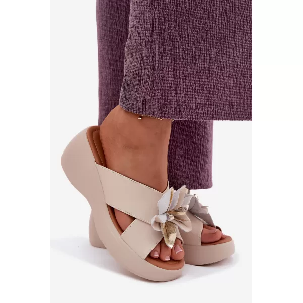  Damenhausschuhe VINCEZA 41511 BEIGE 