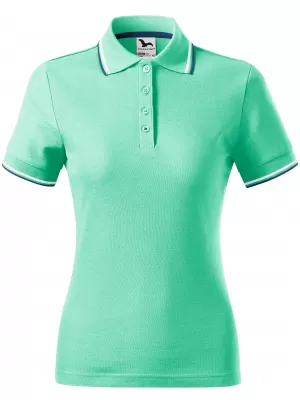 Damen-T-Shirt mit Kragen MALFINI FOCUS 233 MINZE