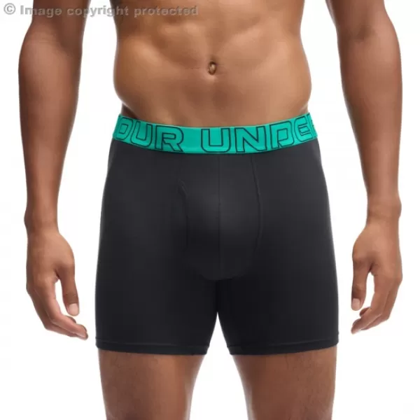  Herren-Boxershorts UNDER ARMOUR M PERF COTTON 6IN (3KS) 1383889-007 SCHWARZ 