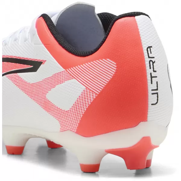  Fußballschuhe PUMA ULTRA 5 PLAY FG/AG 108169-01 WEIß/SCHWARZ/LEUCHTEND ROT 