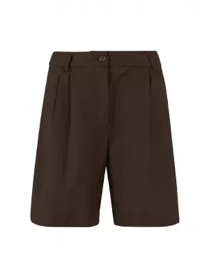 Bermudashorts für Damen URBAN CLASSICS TB7196-00075 BRAUN